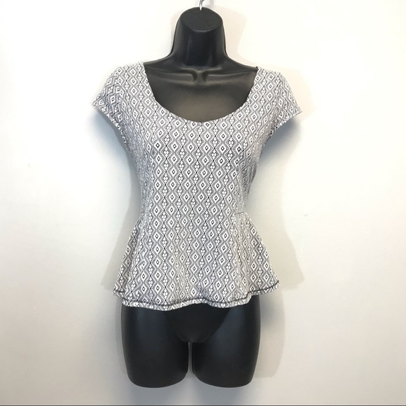 Anthropologie Tops - Anthropologie | Postmark Peplum Printed Top